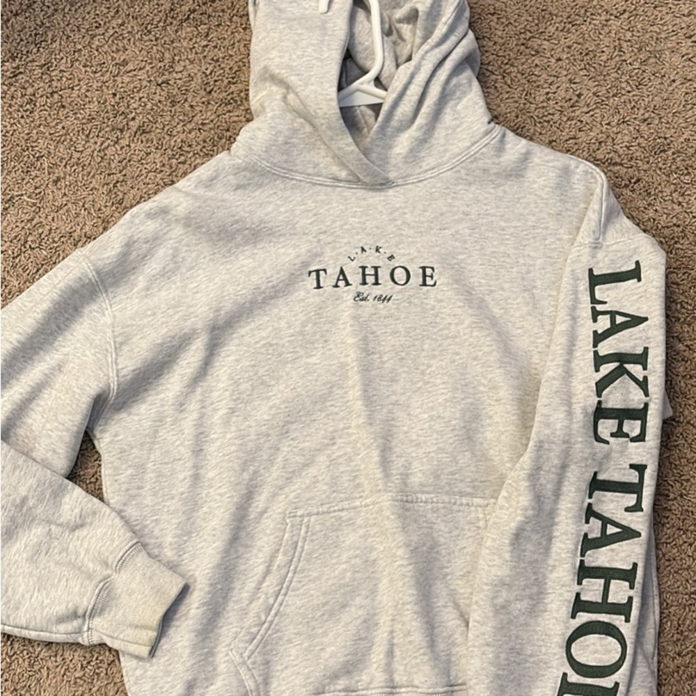 Lake Tahoe Gray Hoodie